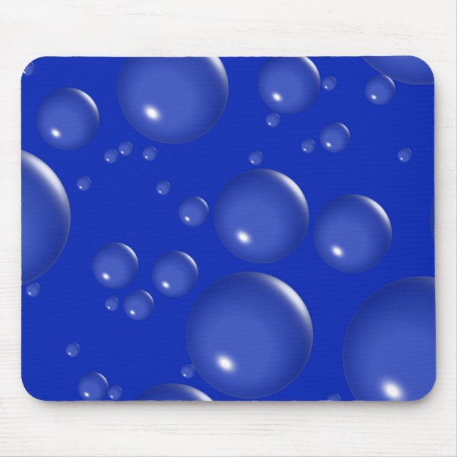 Dunkelblaue Blase Mousepad (Vorne)