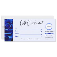 Dunkelblaue Blume - Geschenkzertifikat