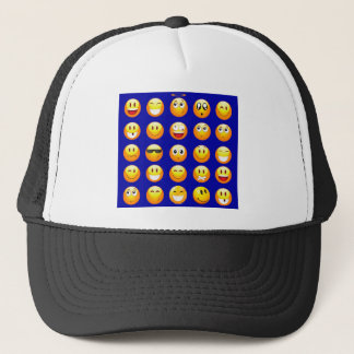 dunkelblaue Emojis Truckerkappe