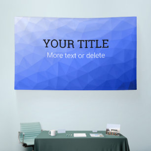 Dunkelblaue geometrische Maschen Dreieck benutzerd Banner