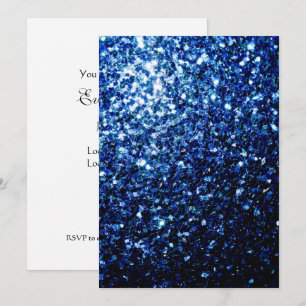 Dunkelblaue glänzende Imitate Glitzer Glitzern per Einladung