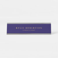 Dunkelblaue Goldfarben Beruflich trendy modern