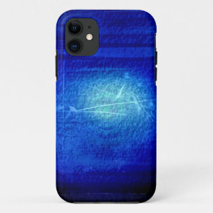Dunkelblaue Grunge-Wand-Hintergrund-Grafikdesign Case-Mate iPhone Hülle
