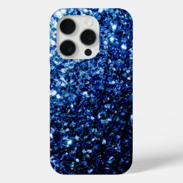 Dunkelblaue Imitate Glitzer Glitzern Case-Mate iPhone Hülle
