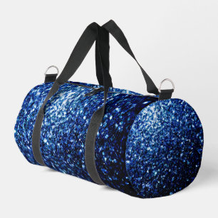 Dunkelblaue Imitate Glitzer Glitzern Duffle Bag