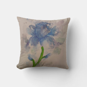 Dunkelblaue Iris Kissen
