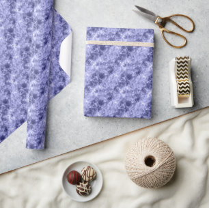Dunkelblaue Krummlinge Geschenkpapier