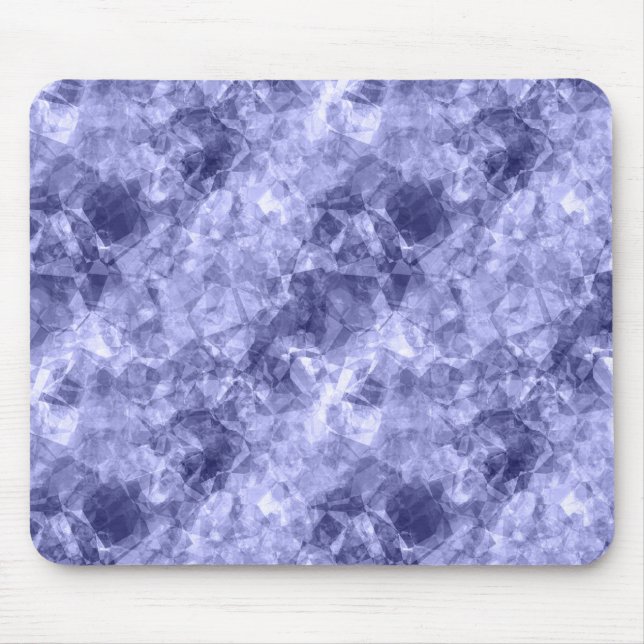 Dunkelblaue Krummlinge Mousepad (Vorne)