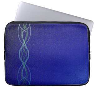 Dunkelblaue Lichter Laptopschutzhülle