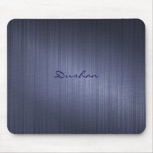 Dunkelblaue Metallic-Design lackierte Aluminium-Op Mousepad