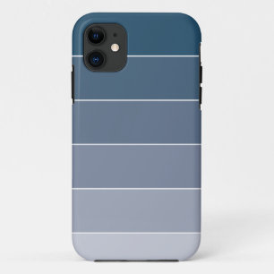 Dunkelblaue Ombré Streifen Case-Mate iPhone Hülle