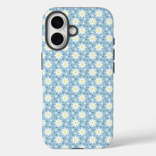 dunkelblaue Punkte iPhone 16 Hülle