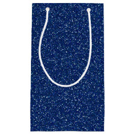 Dunkelblaue Schein-Glitzer-Geschenk-Tasche Kleine Geschenktüte
