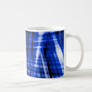 Dunkelblaue Streifen Kaffeetasse