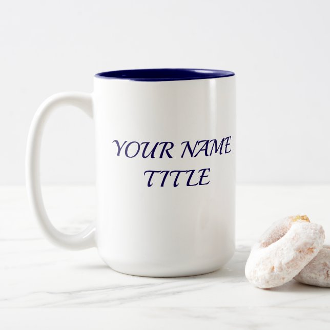 Dunkelblaue Tasse (Mit Donut)