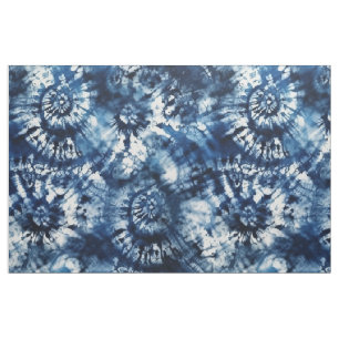 Dunkelblaue Tie-Dye-Färbung Stoff
