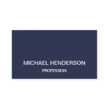 Dunkelblaue unbedeutende moderne Visitenkarten