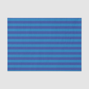 Dunkelblaue und hellblaue Streifen Seidenpapier