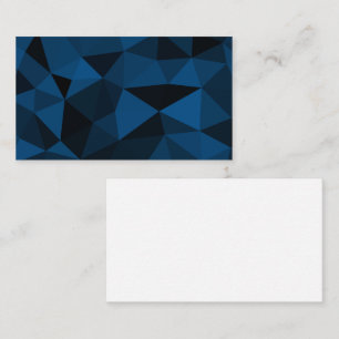 Dunkelblaue und schwarze geometrische Netzstruktur Visitenkarte