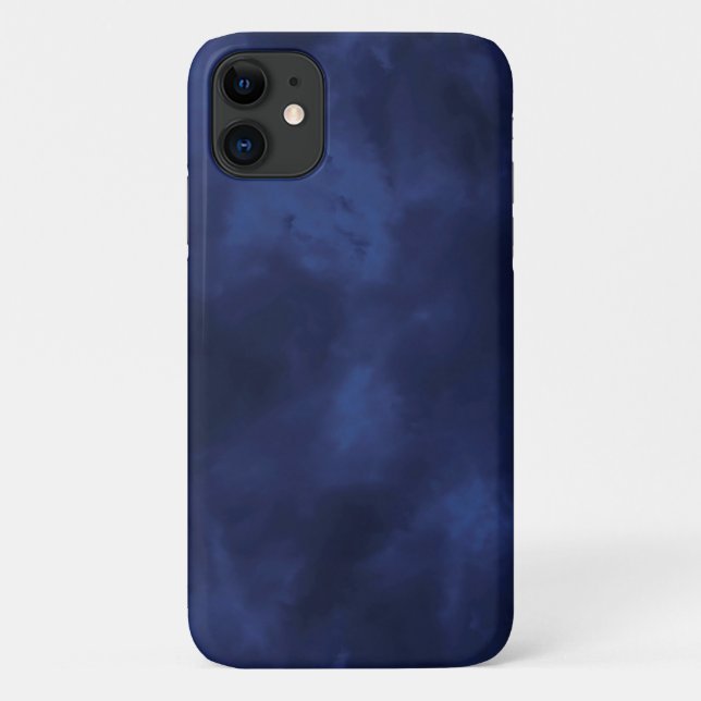 Dunkelblaue Wolken Case-Mate iPhone Hülle (Rückseite)