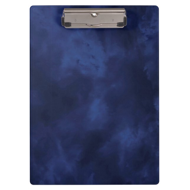 Dunkelblaue Wolken Klemmbrett (Vorderseite)