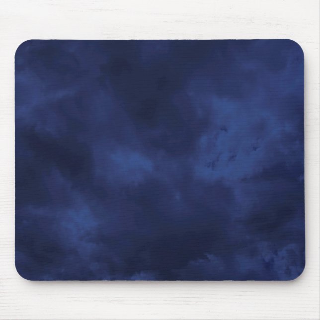 Dunkelblaue Wolken Mousepad (Vorne)