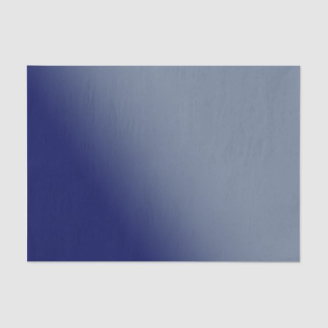 Dunkelblauer Gradient Seidenpapier (Vorderseite)