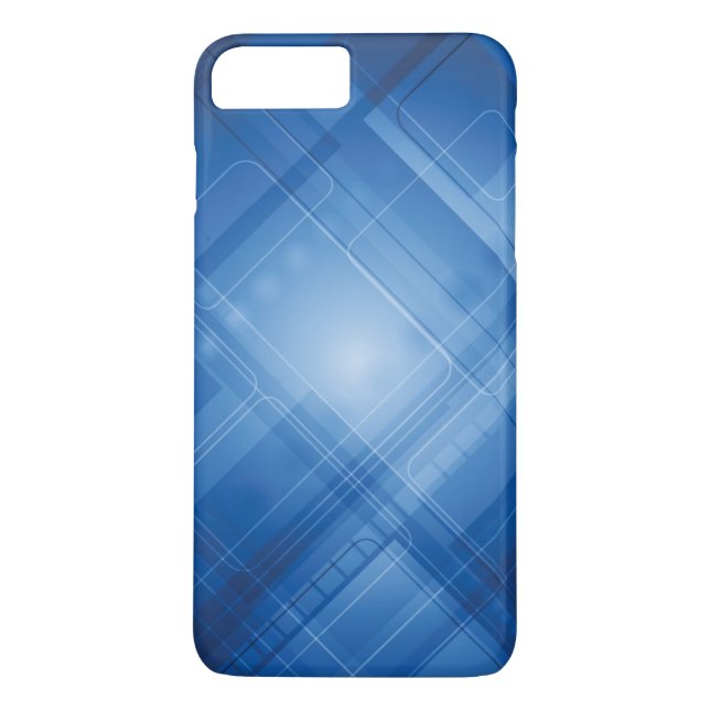 Dunkelblauer High-Techer Hintergrund Case-Mate iPhone Hülle (Rückseite)