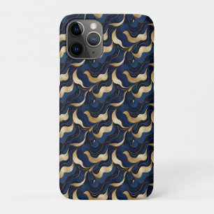 Dunkelblauer marmorierter dekorativer iPhone / iPa Case-Mate iPhone Hülle