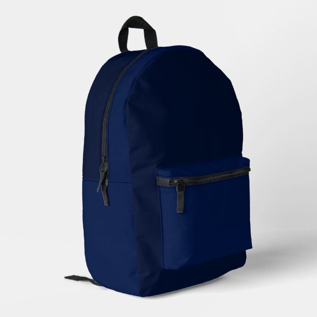 Dunkelblauer Rucksack  (Rückseitige Ecke links)