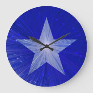 Dunkelblauer Star rund um die Uhr
