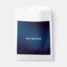 Dunkelblaues Abstraktes Muster | Füge Text hinzu Geschenktütchen