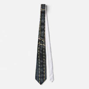 Dunkelblaues Denim Krawatte