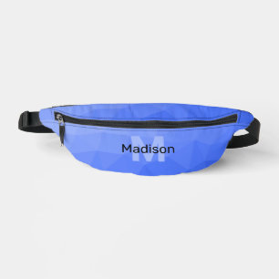 Dunkelblaues Gefälle geometrisches Maschenmuster M Bauchtasche