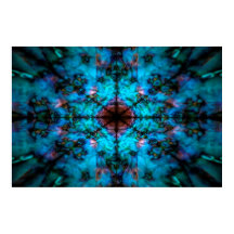 Dunkelblaues Kaleidoskop-Muster