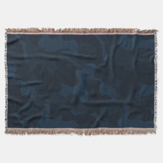 Dunkelblaues Tarno-Abstract Decke (Vorderseite)
