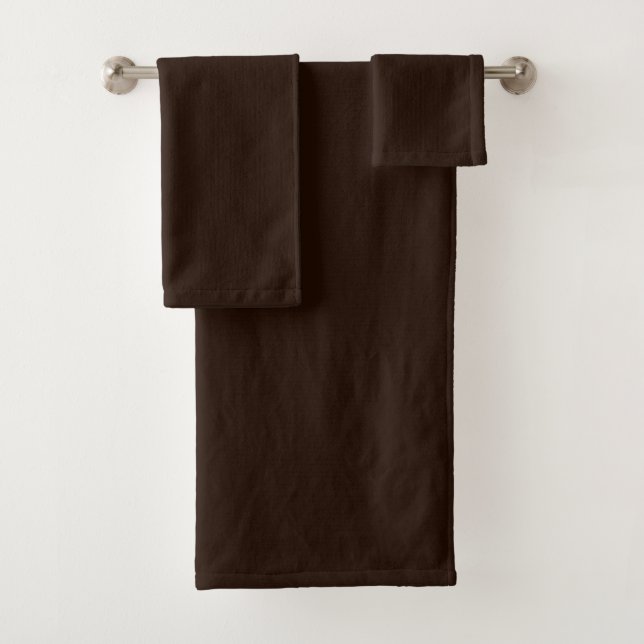 Dunkelbraun Badhandtuch Set (Insitu)