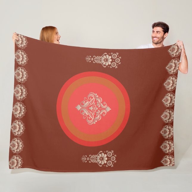 Dunkelbraun Fleecedecke (Beispiel)