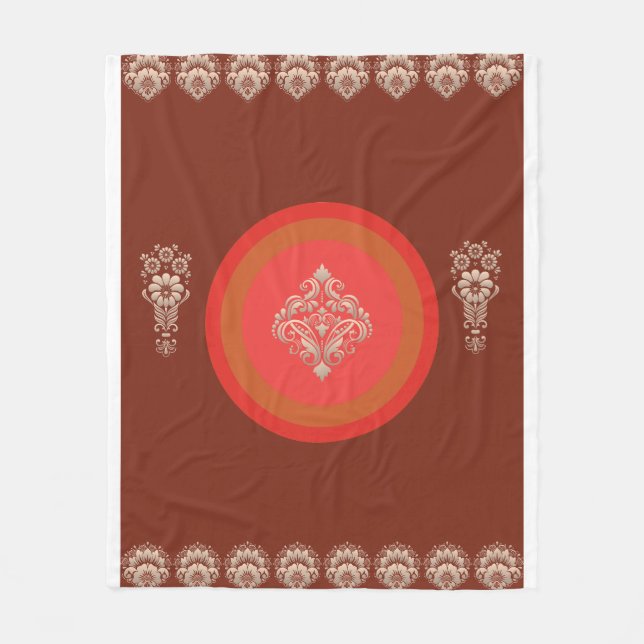 Dunkelbraun Fleecedecke (Vorderseite)
