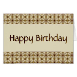 Dunkelbraun mit goldenem Muster