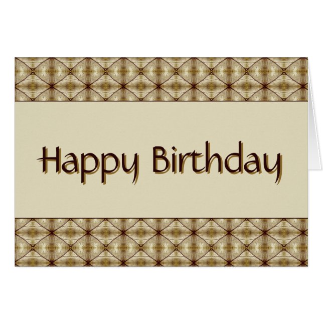 Dunkelbraun mit goldenem Muster (Vorderseite (Horizontal))