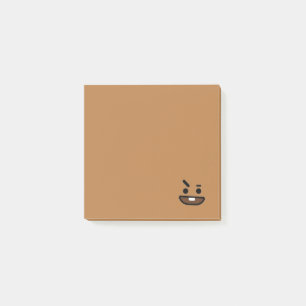 Dunkelbraun Post-it Klebezettel