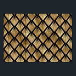 Dunkelbraun und Gold Art Deco Gemustert Poster<br><div class="desc">Reiche dunkelbraune und goldene Muster Verzierung.</div>