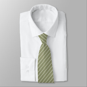 Dunkelbraune Farbe mit Elfenbeinweiße Pinstripes Krawatte