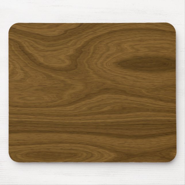 Dunkelbraune Holzplatte Mousepad (Vorne)