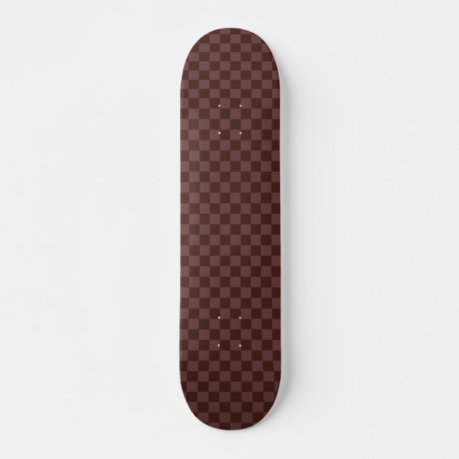 Dunkelbraune Tafel Skateboard (Vorne)