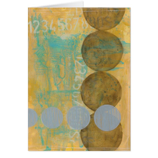 Dunkelbraune und graue Kreise mit Zahlen (Vorne)