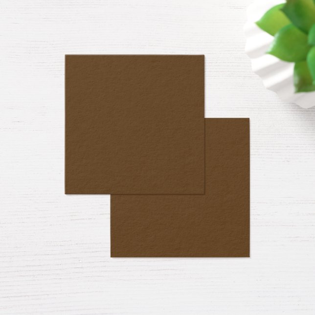 Dunkelbraune Visitenkarte (Schreibtisch)