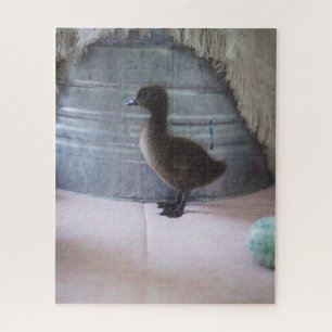 Dunkelbrauner Fluffy Duckling-Hanging Puzzle