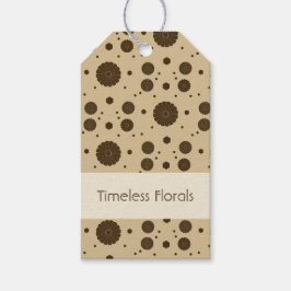 Dunkelbrauner Mikro-Blumen-Sand Geschenkanhänger